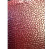 Crimson split printed leather