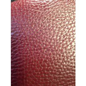 Crimson split printed leather
