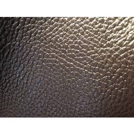 Brown split printed leather